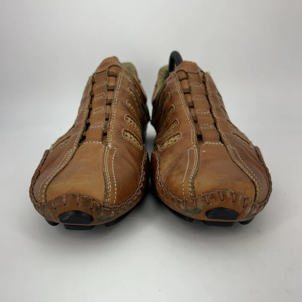 Pikolinos Shoes Mens Size 10 EU 43 Fuencarral Brown Leather Perforated Slip On